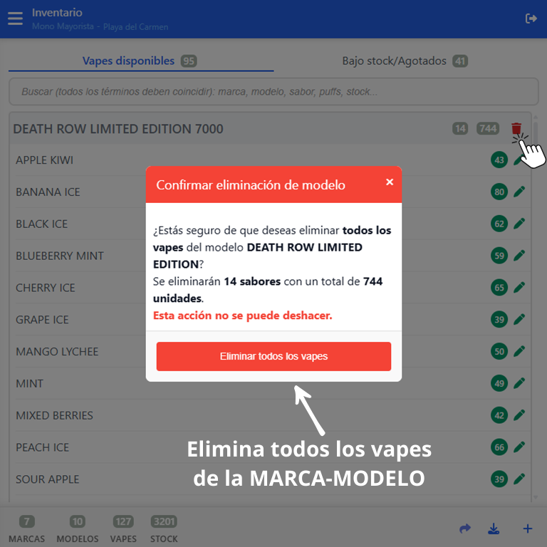Eliminar Marca