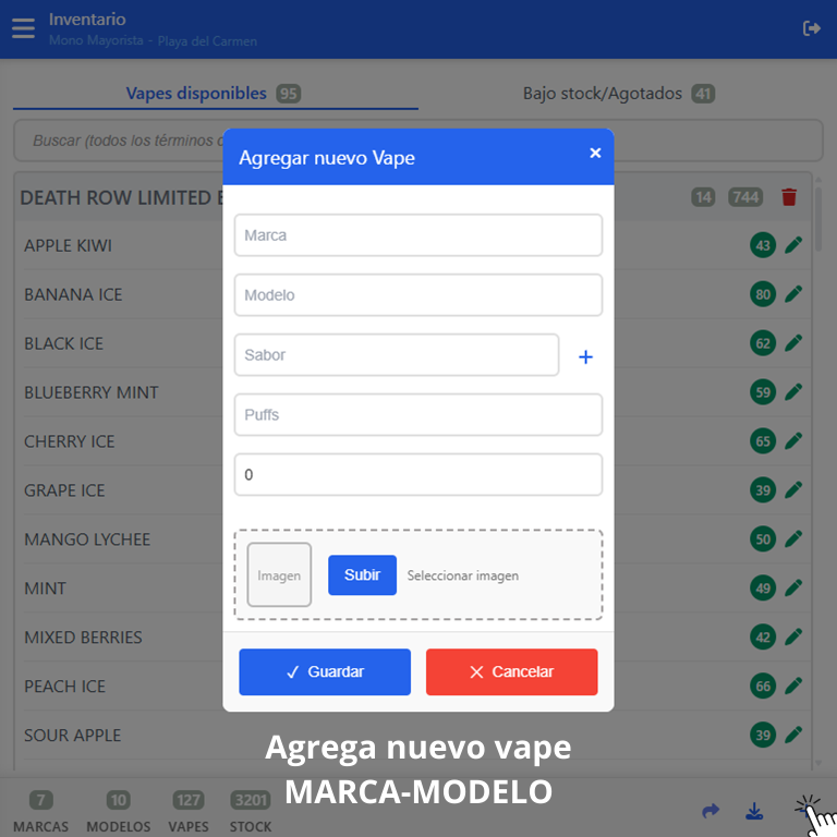 Agregar Vape