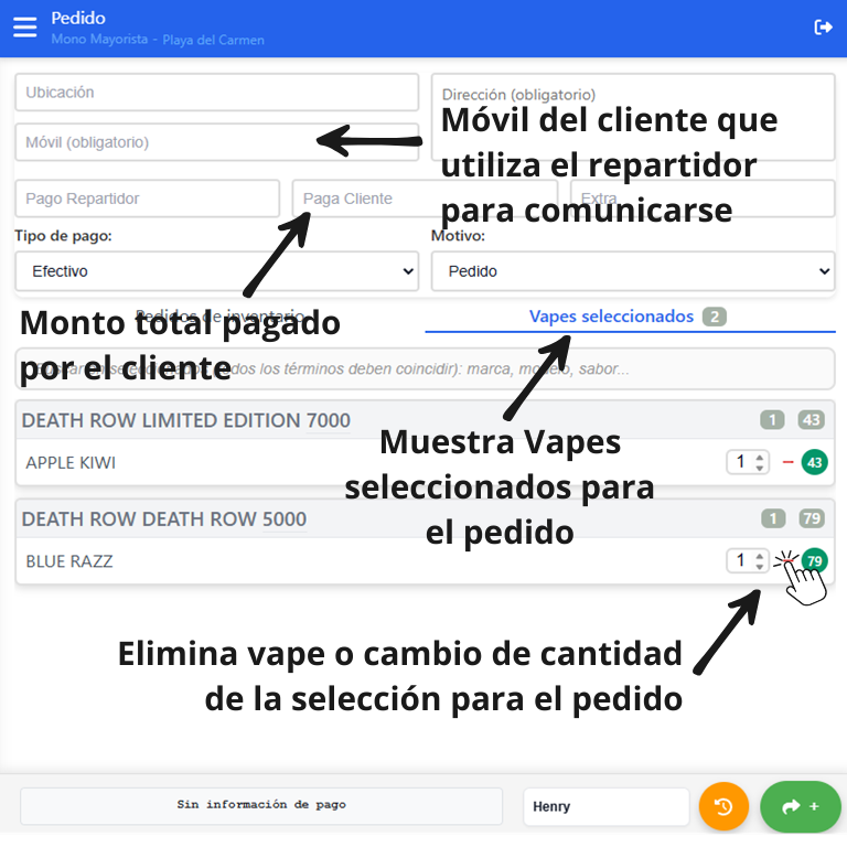 Vape Seleccionado