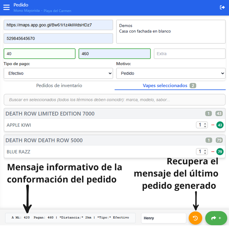 Datos Cliente